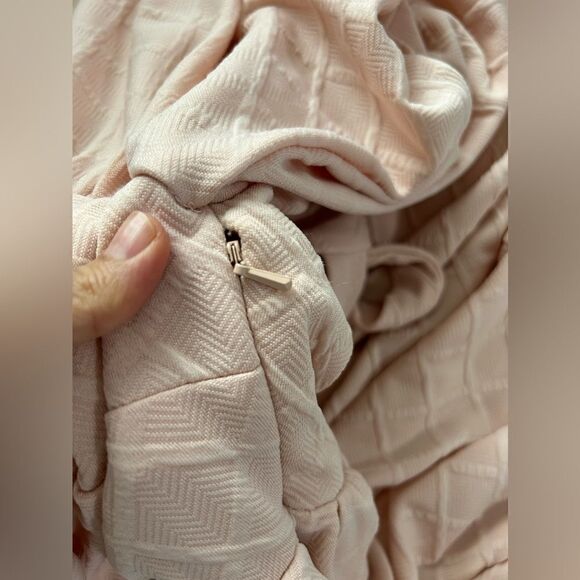 Lulu's Dress Puff Sleeves in Peach Back tie Closure - Picture 10 of 10